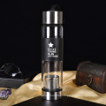 Single Wall Safe Portable Dual Double Two Side Glass Tea Water Bottle